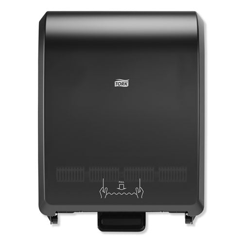 Image of Tork® 772828 Mechanical Hand Towel Roll Dispenser, H80 System, 12.32 X 9.32 X 15.95, Black