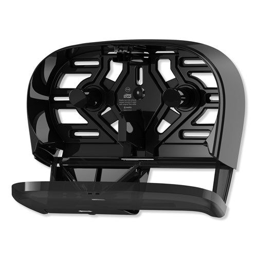 Image of Tork® 565528 High Capacity Bath Tissue Roll Dispenser for OptiCore, 16.62 x 5.25 x 9.93, Black