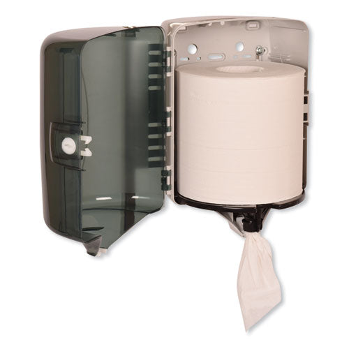 Image of Tork® 93T Centerfeed Hand Towel Dispenser, 10.13 X 10 X 12.75, Smoke