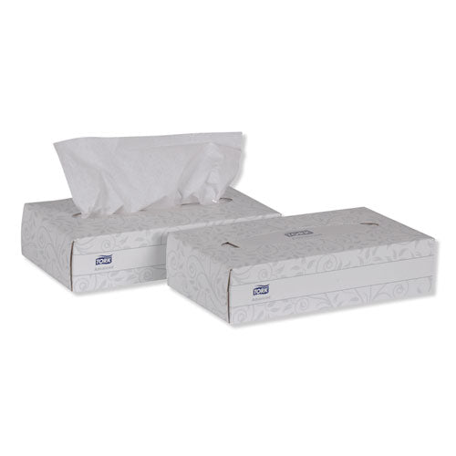 Image of Tork® TF6810 Advanced Facial Tissue, Flat Box, 2-Ply, White, 100 Sheets/Box, 30 Boxes/Carton