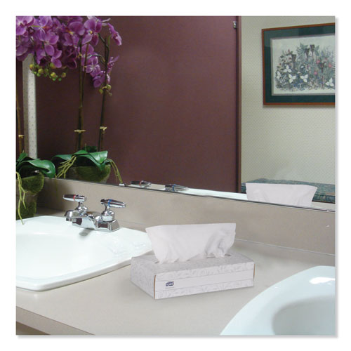 Image of Tork® TF6810 Advanced Facial Tissue, Flat Box, 2-Ply, White, 100 Sheets/Box, 30 Boxes/Carton