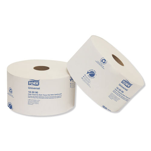 Image of Tork® 160090 Universal High Capacity Bath Tissue with OptiCore, Septic Safe, 2-Ply, White, 2,000 Sheets/Roll, 12 Rolls/Carton