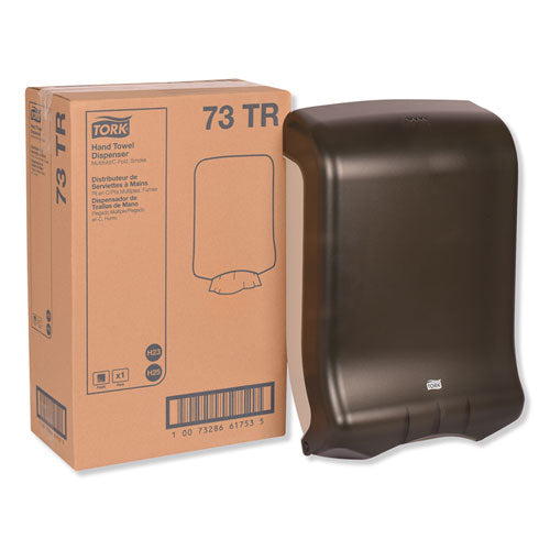 Image of Tork® 73TR Folded Towel Dispenser, 11.75 X 6.25 X 18, Smoke