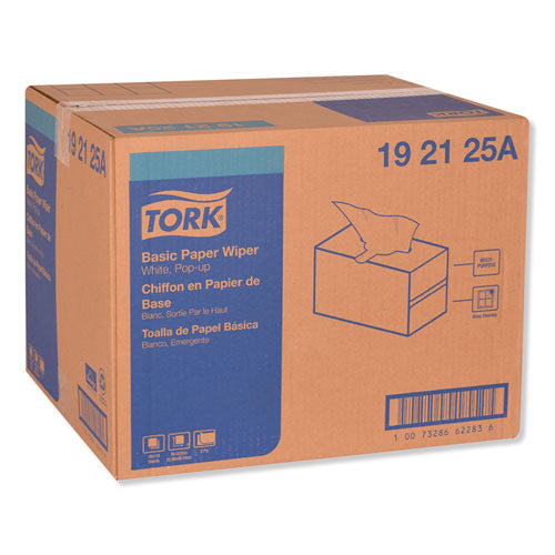 Image of Tork® 192125A Multipurpose Paper Wiper, 2-Ply, 9 x 10.25, White, 110/Box, 18 Boxes/Carton
