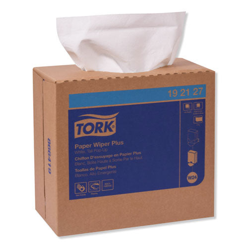 Image of Tork® 192127 Multipurpose Paper Wiper, 9.25 X 16.25, White, 100/box, 8 Boxes/carton