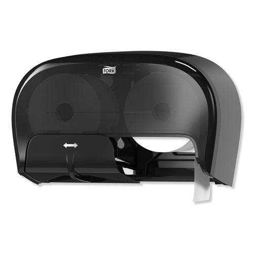 Image of Tork® 565528 High Capacity Bath Tissue Roll Dispenser for OptiCore, 16.62 x 5.25 x 9.93, Black