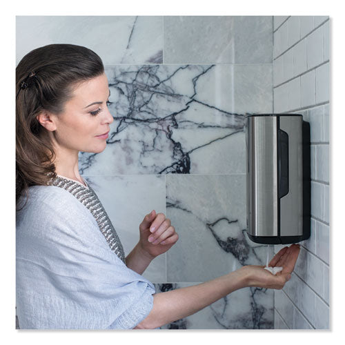 Image of Tork® 466100 Image Design Foam Skincare Automatic Dispenser With Intuition Sensor, 1 L, 4.5 X 5.12 X 10.62, Stainless Steel