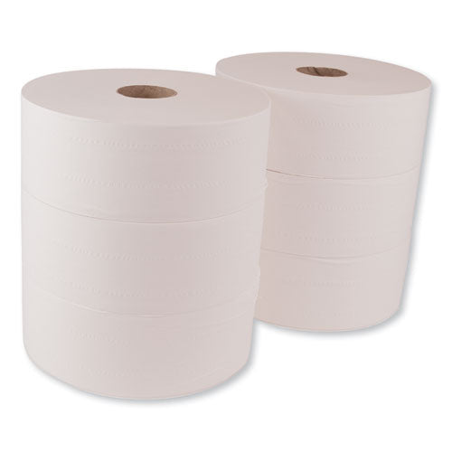 Image of Tork® 12021502 Advanced Jumbo Bath Tissue, Septic Safe, 2-Ply, 3.48" x 1,600 ft, White, 6 Rolls/Carton