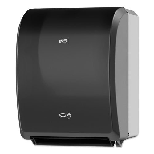 Image of Tork® 771828 Electronic Hand Towel Roll Dispenser, 8" Roll, 12.32 X 9.32 X 15.95, Black