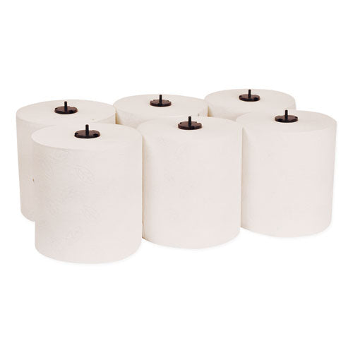Image of Tork® 290096 Premium Soft Matic Hand Towel Roll, 2-Ply, 7.7 x 575 ft, White, 704/Roll, 6 Rolls/Carton