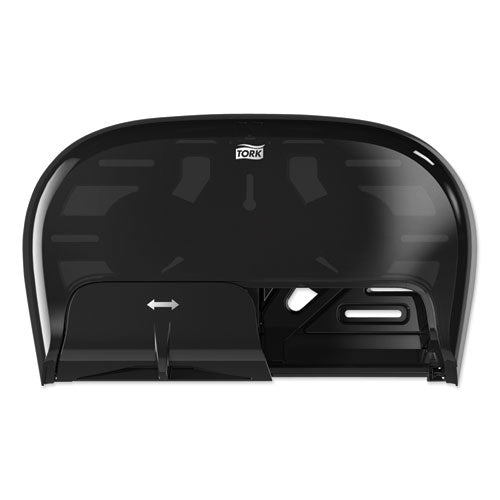Image of Tork® 565528 High Capacity Bath Tissue Roll Dispenser for OptiCore, 16.62 x 5.25 x 9.93, Black