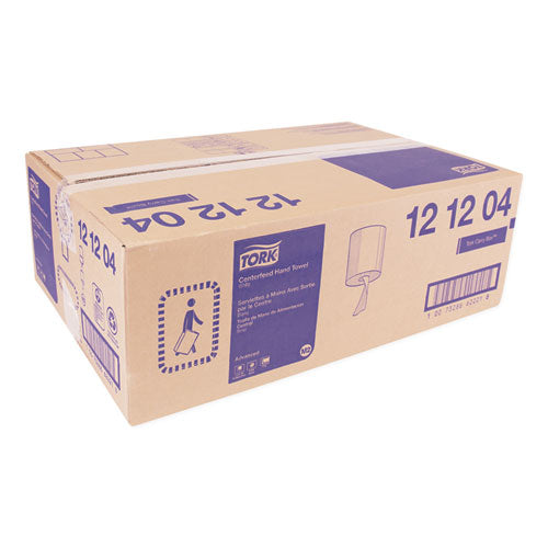Image of Tork® 121204 Centerfeed Hand Towel, 2-Ply, 7.6 X 11.8, White, 600/roll, 6 Rolls/carton