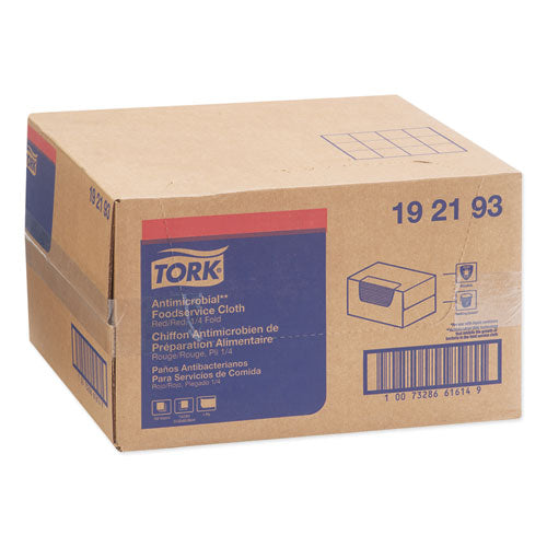Image of Tork® 192193 Foodservice Cloth, 13 x 24, Red, 150/Carton