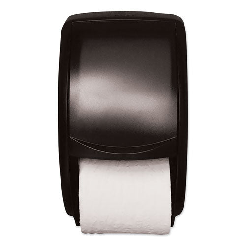Image of Tork® 55TR Twin Standard Roll Bath Tissue Dispenser, 7.5 x 7 x 12.75, Smoke