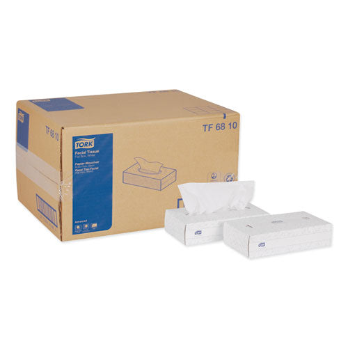 Image of Tork® TF6810 Advanced Facial Tissue, Flat Box, 2-Ply, White, 100 Sheets/Box, 30 Boxes/Carton