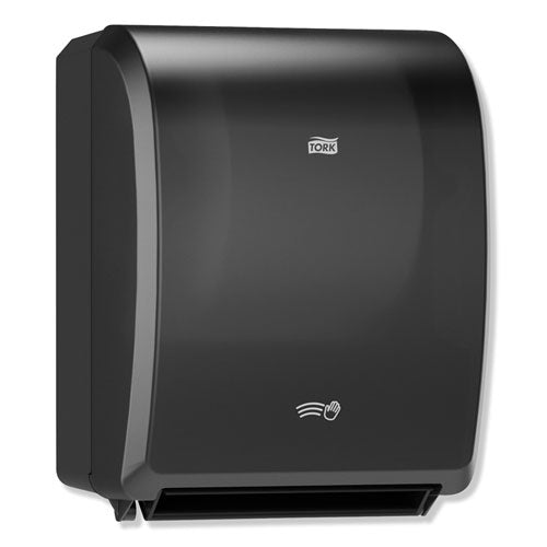 Image of Tork® 771828 Electronic Hand Towel Roll Dispenser, 8" Roll, 12.32 X 9.32 X 15.95, Black