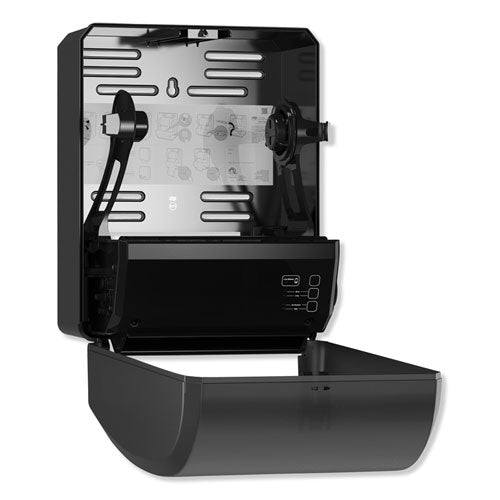 Image of Tork® 771728 Electronic Hand Towel Roll Dispenser, 7.5" Roll, 12.32 X 9.32 X 15.95, Black