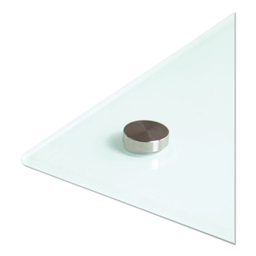 Image of U Brands 3971U00-01 Magnetic Glass Dry Erase Board Value Pack, 36" x 36" (Actual Size: 35" x 35"), Frosted White Surface