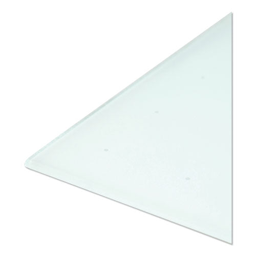 Image of U Brands 2798U00-01 Floating Glass Ghost Grid Dry Erase Board, 36" x 24" (Actual Size: 35" x 23"), White Surface
