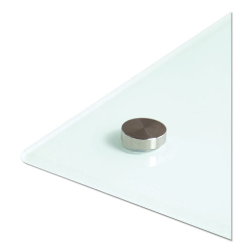 Image of U Brands 3974U00-01 Magnetic Glass Dry Erase Board Value Pack, 72" x 48" (Actual Size: 70" x 47"), Frosted White Surface
