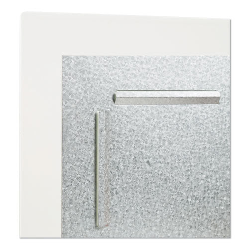 Image of U Brands 2798U00-01 Floating Glass Ghost Grid Dry Erase Board, 36" x 24" (Actual Size: 35" x 23"), White Surface