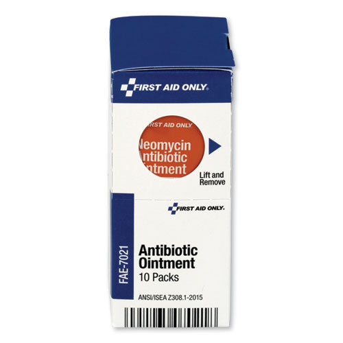 Image of First Aid Only FAE-7021 Smartcompliance Antibiotic Ointment, 0.9 G Packet, 10/box
