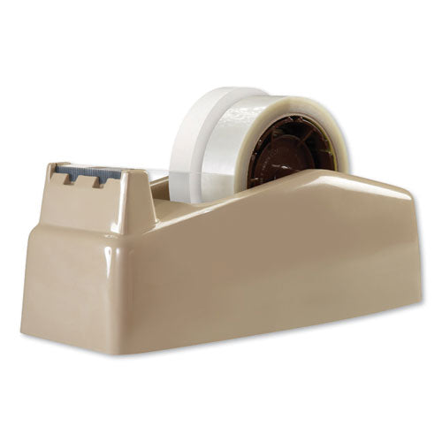 Image of Scotch® C-22 Two-Roll Desktop Tape Dispenser, 3" Core, High-Impact Plastic, Beige