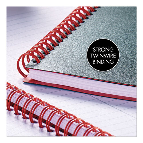 Image of Black n' Red E67008 Flexible Cover Twinwire Notebooks, SCRIBZEE Compatible, 1-Subject, Wide/Legal Rule, Black/Red Cover, (70) 11.75 x 8.25 Sheets