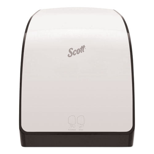 Image of Scott® 34349 Pro Electronic Hard Roll Towel Dispenser, 12.66" x 9.18" x 16.44", White