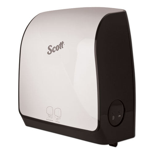 Image of Scott® 34349 Pro Electronic Hard Roll Towel Dispenser, 12.66" x 9.18" x 16.44", White