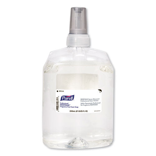 Image of PURELL® 8672-04 Professional REDIFOAM Foam Soap Refill, Fragrance-Free, 2,000 mL, 4/Carton