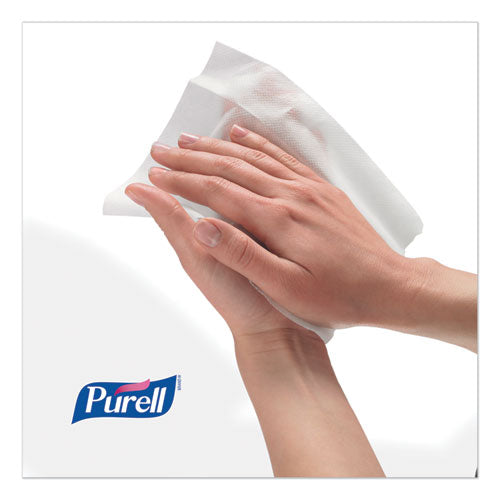 Image of PURELL® 9118-02 Hand Sanitizing Wipes, 6 x 8, Fresh Citrus Scent, White, 1,200/Refill Pouch, 2 Refills/Carton