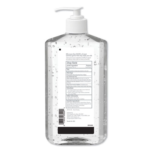 Image of PURELL® 3023-12 Advanced Hand Sanitizer Refreshing Gel, 20 oz Pump Bottle, Clean Scent