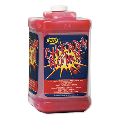 Image of Zep® 95124 Cherry Bomb Hand Cleaner Refill, Cherry Scent, 1 gal, 4/Carton