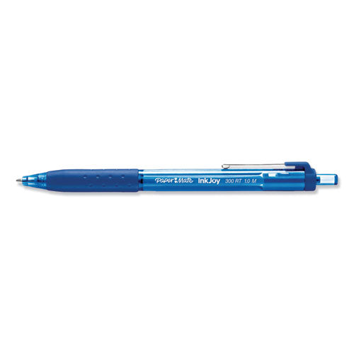 Image of Paper Mate® 2082957 Inkjoy 300 Rt Ballpoint Pen, Retractable, Medium 1 Mm, Blue Ink, Blue Barrel, 36/pack