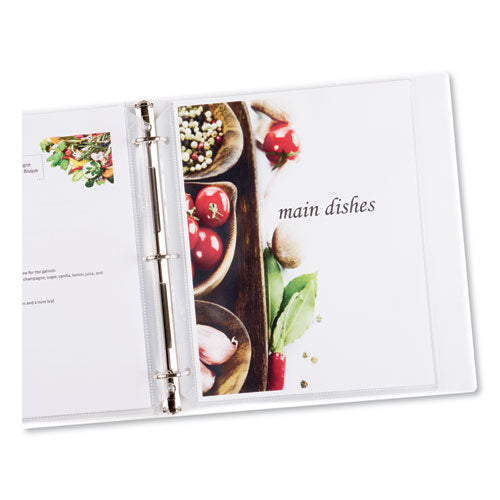 Image of Avery® 74131 Super Heavyweight Easy Load Non-Glare Sheet Protector, Side: 3-Hole Punched, Top Load 8.5 x 11 Insert, Clear Front, 50/Box