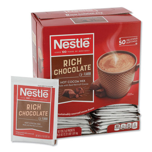 Image of Nestle® 12098978 Hot Cocoa Mix, Rich Chocolate, .71oz, 50/box