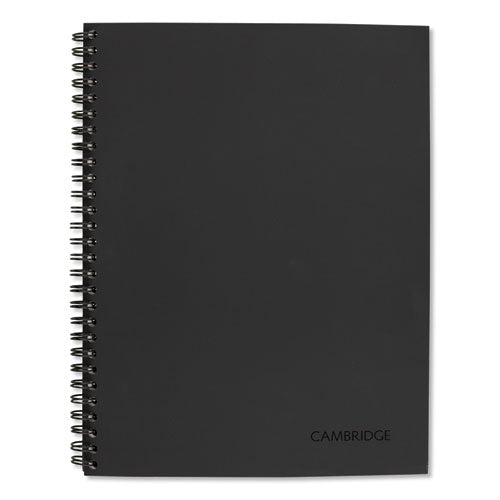 Image of Cambridge® 06122 Wirebound Guided Business Notebook, Action Planner Project-Management Format, Dark Gray Cover, (80) 9.5 x 7.5 Sheets