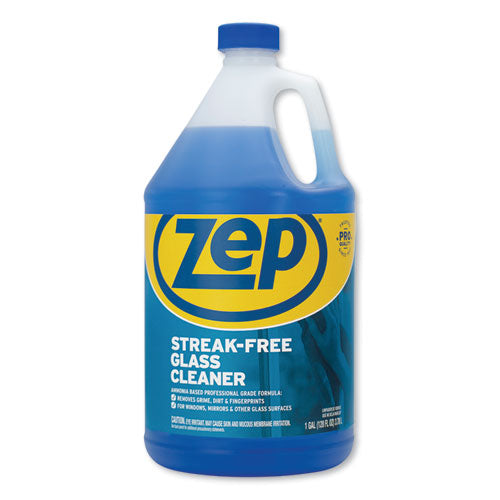 Image of Zep Commercial® ZU1120128 Streak-Free Glass Cleaner, Pleasant Scent, 1 Gal Bottle