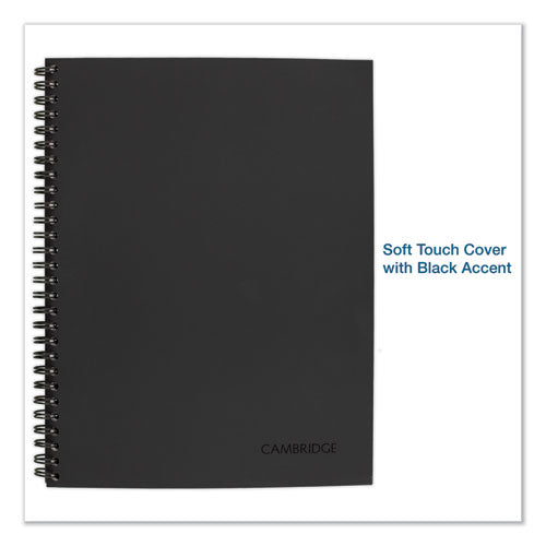 Image of Cambridge® 06122 Wirebound Guided Business Notebook, Action Planner Project-Management Format, Dark Gray Cover, (80) 9.5 x 7.5 Sheets