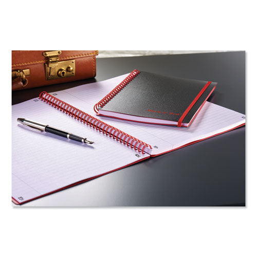 Image of Black n' Red E67008 Flexible Cover Twinwire Notebooks, SCRIBZEE Compatible, 1-Subject, Wide/Legal Rule, Black/Red Cover, (70) 11.75 x 8.25 Sheets