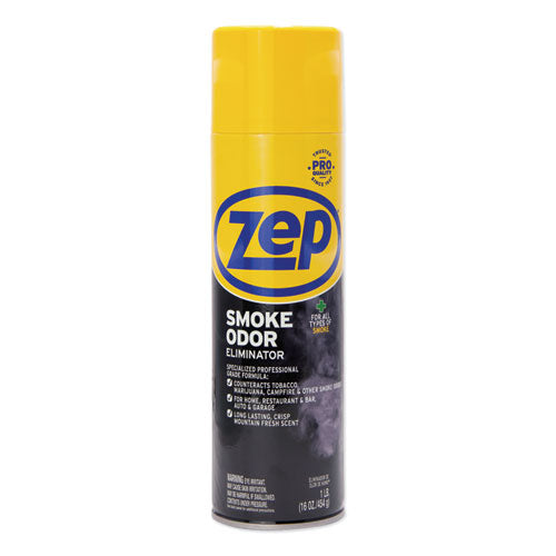 Image of Zep Commercial® ZUSOE16 Smoke Odor Eliminator, Fresh, 16 Oz, 12/carton