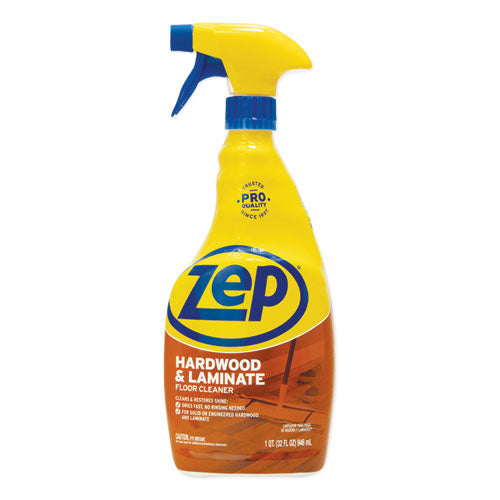 Image of Zep Commercial® ZUHLF32 Hardwood And Laminate Cleaner, 32 Oz Spray Bottle