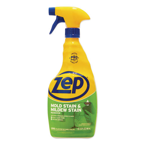 Image of Zep Commercial® ZUMILDEW32 Mold Stain And Mildew Stain Remover, 32 Oz Spray Bottle, 12/carton