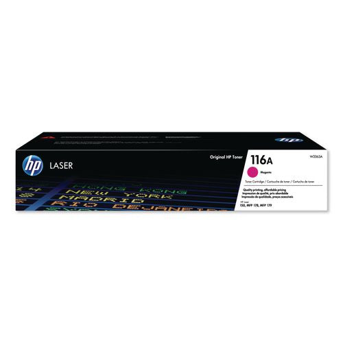 Image of HP W2063A HP 116a, (w2063a) Magenta Original Laserjet Toner Cartridge