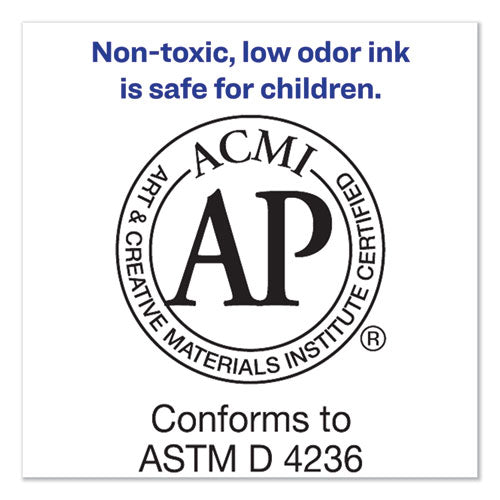 Image of Avery® 08884 Marks A Lot Large Desk-Style Permanent Marker, Broad Chisel Tip, Purple, Dozen (8884)