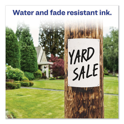 Image of Avery® 24148 Marks A Lot Extra-Large Desk-Style Permanent Marker, Extra-Broad Chisel Tip, Black (24148)