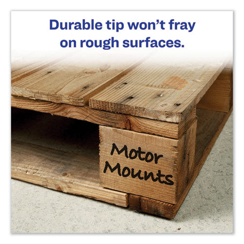 Image of Avery® 24148 Marks A Lot Extra-Large Desk-Style Permanent Marker, Extra-Broad Chisel Tip, Black (24148)