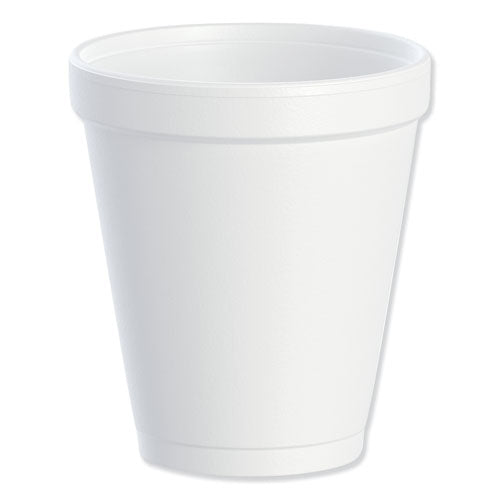 Image of Dart® 8J8 Foam Drink Cups, 8 Oz, White, 25/bag, 40 Bags/carton