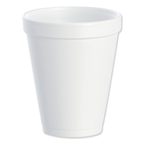 Image of Dart® 10J10 Foam Drink Cups, 10 Oz, White, 25/bag, 40 Bags/carton